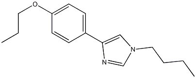 1-Butyl-4-(4-propoxyphenyl)-1H-imidazole Struktur