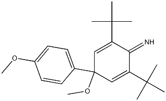 2,6-Di-tert-butyl-4-methoxy-4-(4-methoxy-phenyl)-2,5-cyclohexadien-1-imine Structure