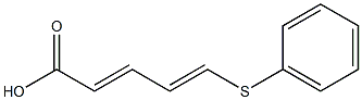 (2E,4E)-5-Phenylthio-2,4-pentadienoic acid,,结构式