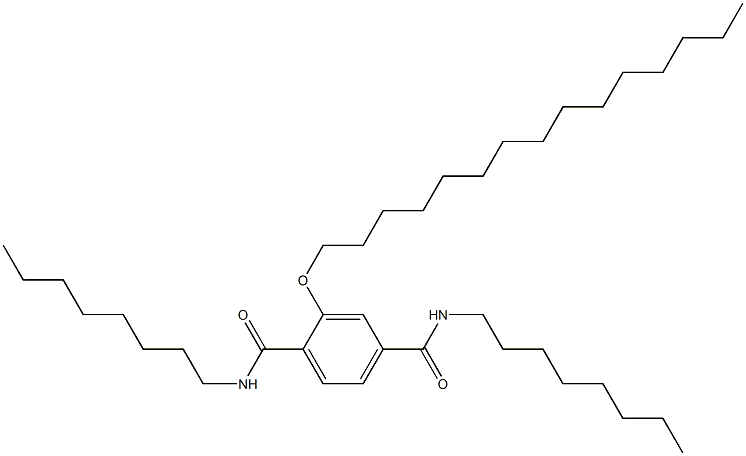 2-(Pentadecyloxy)-N,N'-dioctylterephthalamide 结构式