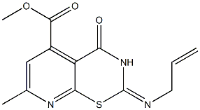 2-(Allylimino)-3,4-dihydro-7-methyl-4-oxo-2H-pyrido[3,2-e][1,3]thiazine-5-carboxylic acid methyl ester Structure