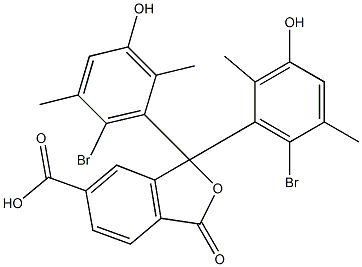 1,1-Bis(6-bromo-3-hydroxy-2,5-dimethylphenyl)-1,3-dihydro-3-oxoisobenzofuran-6-carboxylic acid Structure