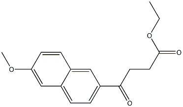 4-Oxo-4-[6-methoxy-2-naphtyl]butyric acid ethyl ester Structure