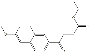 4-Oxo-4-[6-methoxy-2-naphtyl]butyric acid ethyl ester 结构式