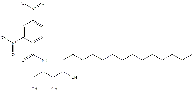 N-[2,3-Dihydroxy-1-(hydroxymethyl)heptadecyl]-2,4-dinitrobenzamide 结构式