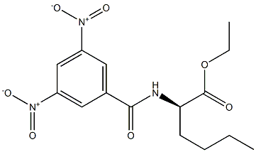 (2R)-2-[(3,5-Dinitrobenzoyl)amino]hexanoic acid ethyl ester,,结构式