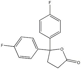 Dihydro-5,5-bis(4-fluorophenyl)furan-2(3H)-one 结构式