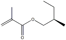 (-)-メタクリル酸(R)-2-メチルブチル 化学構造式