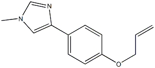 1-Methyl-4-[4-(2-propenyloxy)phenyl]-1H-imidazole,,结构式