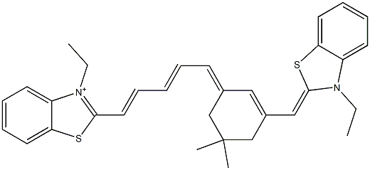 3-Ethyl-2-[5-[3-[(3-ethylbenzothiazol-2(3H)-ylidene)methyl]-5,5-dimethyl-2-cyclohexen-1-ylidene]-1,3-pentadienyl]benzothiazol-3-ium