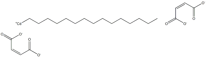 ビス(マレイン酸1-ペンタデシル)カドミウム 化学構造式