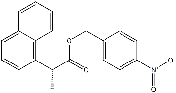 [R,(-)]-2-(1-Naphtyl)propionic acid 4-nitrophenylmethyl ester Struktur