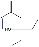 3-エチル-5-メチレン-6-ヘプテン-3-オール 化学構造式
