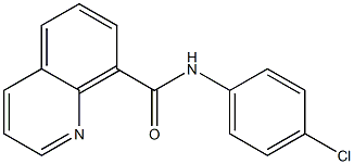 N-(4-クロロフェニル)キノリン-8-カルボアミド 化学構造式