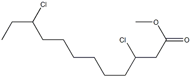 3,10-Dichlorododecanoic acid methyl ester Struktur