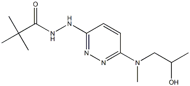 2,2-Dimethylpropionic acid N'-[6-[(2-hydroxypropyl)methylamino]-3-pyridazinyl] hydrazide