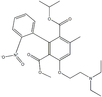 3-Methyl-5-(2-diethylaminoethyloxy)-6-methoxycarbonyl-2'-nitro-1,1'-biphenyl-2-carboxylic acid isopropyl ester