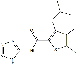  3-Isopropyloxy-4-chloro-5-methyl-N-(1H-tetrazol-5-yl)thiophene-2-carboxamide