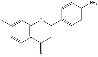 4'-Amino-5,7-dimethylflavanone,,结构式
