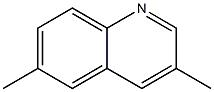 3,6-Dimethylquinoline,,结构式
