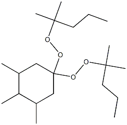 3,4,5-Trimethyl-1,1-bis(1,1-dimethylbutylperoxy)cyclohexane,,结构式