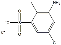 3-Amino-5-chloro-2-methylbenzenesulfonic acid potassium salt,,结构式