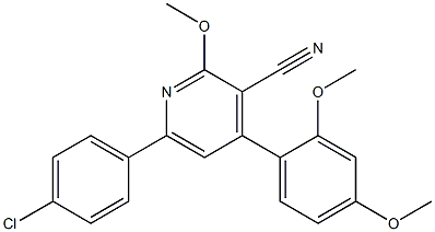  4-(2,4-Dimethoxyphenyl)-6-(4-chlorophenyl)-2-methoxypyridine-3-carbonitrile