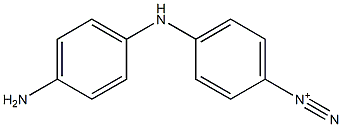 4-(4-Aminoanilino)benzenediazonium 结构式