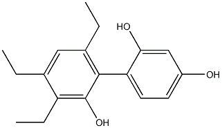 3',4',6'-Triethyl-1,1'-biphenyl-2,2',4-triol Structure