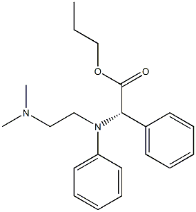 N,2-Diphenyl-N-[2-(dimethylamino)ethyl]glycine propyl ester Structure