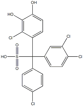 (4-Chlorophenyl)(3,4-dichlorophenyl)(2-chloro-3,4-dihydroxyphenyl)methanesulfonic acid