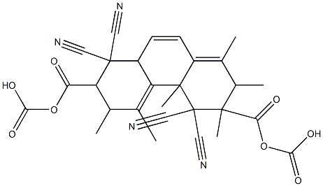 1,5-Dimethyl-4,4,8,8-tetracyano-2,3,4,4a,6,7,8,8a-octahydrophenanthrene-3,3,7,7-tetracarboxylic acid tetramethyl ester