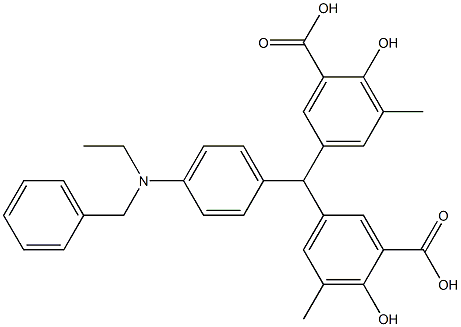 5,5'-[4-[Benzyl(ethyl)amino]benzylidene]bis[3-methylsalicylic acid]|