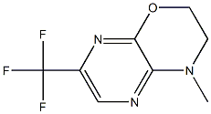 3,4-Dihydro-4-methyl-7-(trifluoromethyl)-2H-pyrazino[2,3-b]-1,4-oxazine 结构式