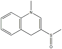 1-Methyl-3-(methylsulfinyl)-1,4-dihydroquinoline Structure