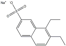 7,8-Diethyl-2-naphthalenesulfonic acid sodium salt Structure