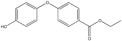 4-(4-Hydroxyphenyloxy)benzoic acid ethyl ester Structure