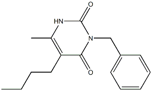 3-Benzyl-5-butyl-6-methyluracil,,结构式