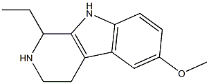 1,2,3,4-Tetrahydro-1-ethyl-6-methoxy-9H-pyrido[3,4-b]indole Structure