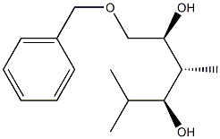 (2S,3R,4S)-1-(Benzyloxy)-3,5-dimethylhexane-2,4-diol Struktur