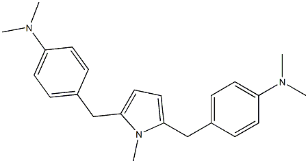 4,4'-[(1-Methyl-1H-pyrrole-2,5-diyl)bismethylene]bis(N,N-dimethylaniline) Structure