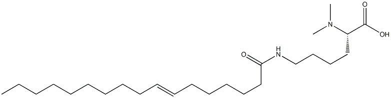 N6-(7-Heptadecenoyl)-N2,N2-dimethyllysine Struktur