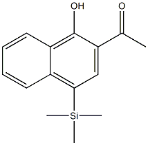 2-Acetyl-4-trimethylsilyl-1-naphthol Structure
