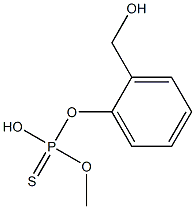 Thiophosphoric acid O-(2-hydroxymethylphenyl)O-methyl ester,,结构式