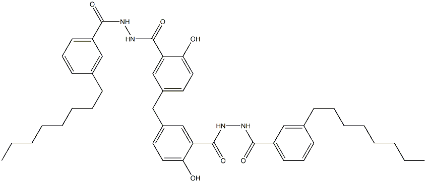 5,5'-Methylenebis[2-hydroxy-N'-(3-octylbenzoyl)benzenecarbohydrazide]