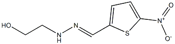 5-Nitro-2-[(2-hydroxyethylamino)iminomethyl]thiophene Struktur