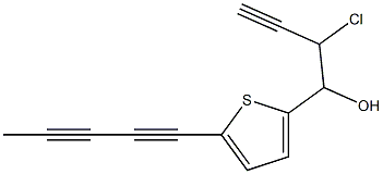 3-Chloro-4-[5-(1,3-pentadiynyl)thiophen-2-yl]-1-butyn-4-ol