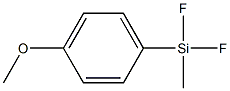 1-メトキシ-4-[ジフルオロ(メチル)シリル]ベンゼン 化学構造式