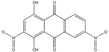 1,4-Dihydroxy-2,7-dinitroanthraquinone Structure