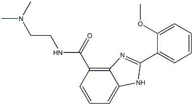 2-(2-Methoxyphenyl)-N-[2-(dimethylamino)ethyl]-1H-benzimidazole-4-carboxamide Structure